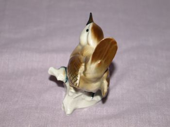 Carl Scheidig China Wren Bird Figure. (2)