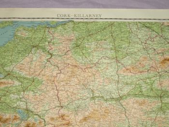 Bartholomew&rsquo;s &frac14; Inch Map Of Ireland, Cork-Killarney. (3)