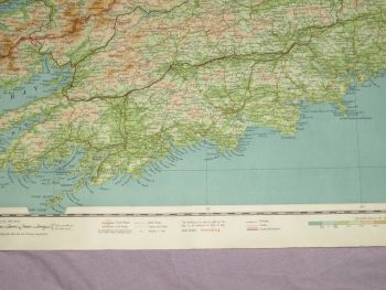 Bartholomew&rsquo;s &frac14; Inch Map Of Ireland, Cork-Killarney. (6)