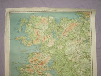 Bartholomew&rsquo;s &frac14; Inch Map Of Ireland, Galway-Mayo. (2)