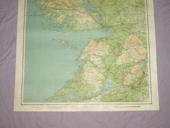 Bartholomew&rsquo;s &frac14; Inch Map Of Ireland, Galway-Mayo. (4)