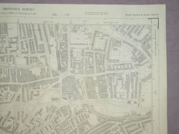Ordnance Survey Map West London, 1968. (4)