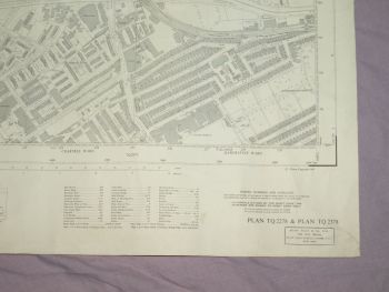 Ordnance Survey Map West London, 1968. (7)