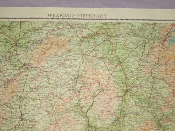 Bartholomew&rsquo;s &frac14; Inch Map Of Ireland, Wexford-Tipperary. (3)
