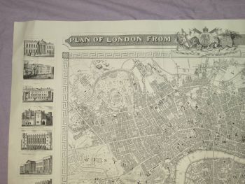 Plan of London From Actual Survey 1832, Reproduction Map. (2)