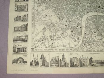 Plan of London From Actual Survey 1832, Reproduction Map. (4)