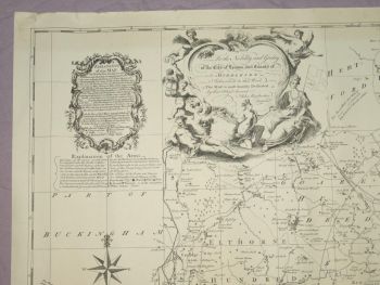 Map of London and Middlesex by John Warburton, 1749, Reproduction. (2)