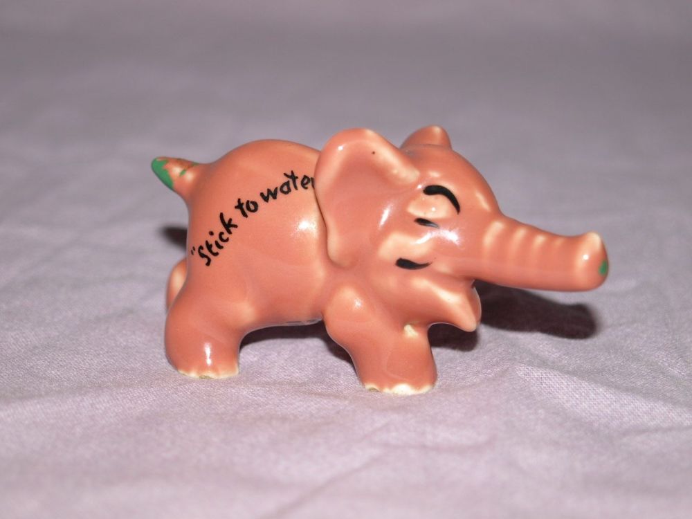 Irish Wade Pink Elephant ‘Stick To Water’.