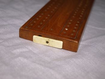 De La Rue Wooden Cribbage Board. (2)