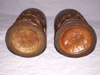 Pair of Vintage Chinese Bamboo Brush Pots. (3)