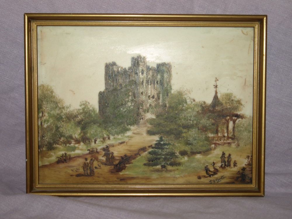 Rochester Castle, Pair of Oil on Panel Paintings.