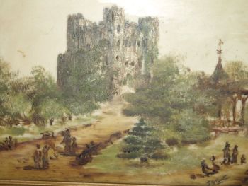 Rochester Castle, Pair of Oil on Panel Paintings. (4)