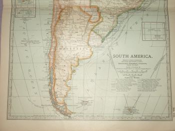 Map of South America, 1903. (3)
