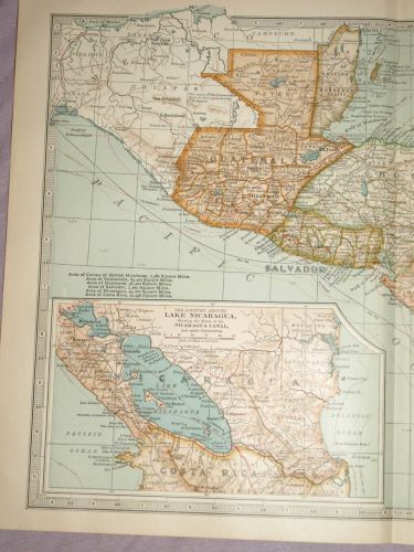 Map of Central America, 1903. (2)