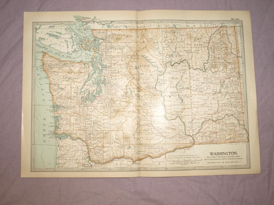 Map of Washington, 1903.