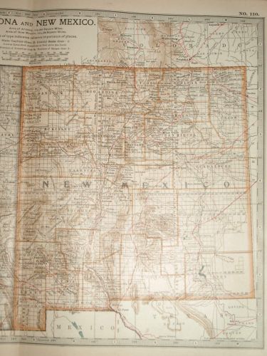 Map of Arizona and New Mexico, 1903. (3)