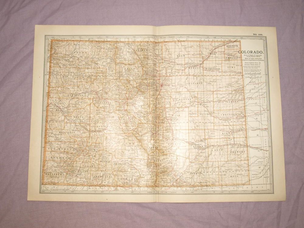 Map of Colorado, 1903.