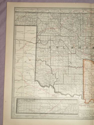 Map of Oklahoma and Indian Territory, 1903. (2)