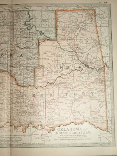 Map of Oklahoma and Indian Territory, 1903. (3)