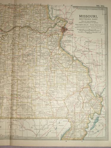 Map of Missouri, Southern Part, 1903. (3)