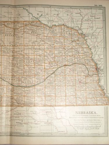 Map of Nebraska, 1903. (3)