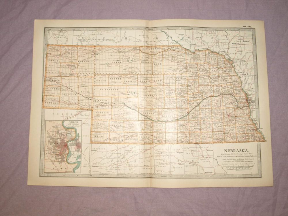 Map of Nebraska, 1903.