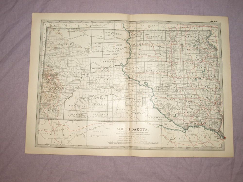 Map of South Dakota, 1903.