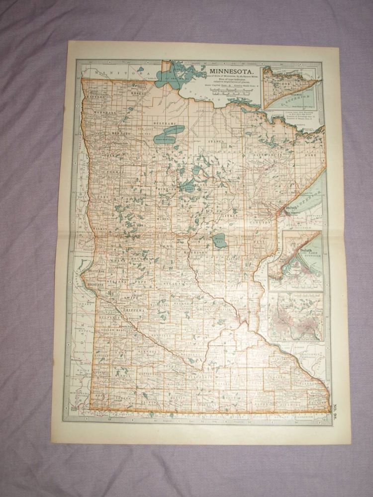 Map of Minnesota, 1903.