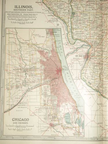 Map of Illinois, Southern Part, 1903. (2)