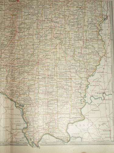Map of Illinois, Southern Part, 1903. (3)