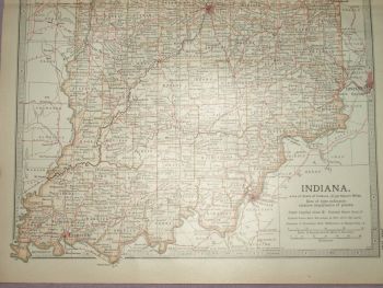 Map of Indiana, 1903. (3)