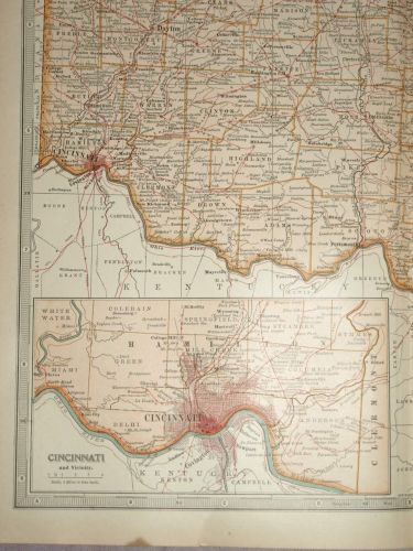 Map of Ohio, Southern Part, 1903. (2)