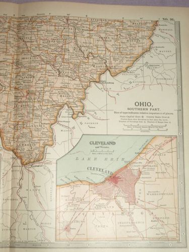 Map of Ohio, Southern Part, 1903. (3)