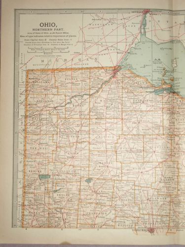 Map of Ohio, Northern Part, 1903. (2)