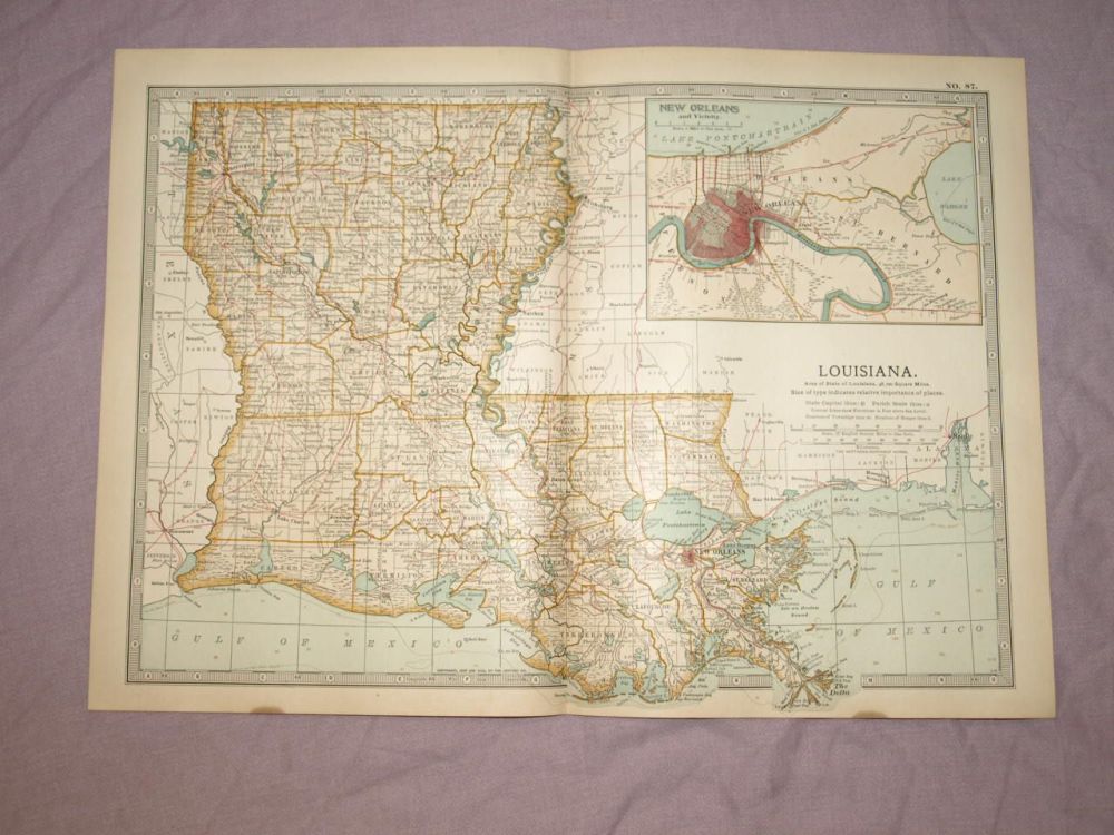 Map of Louisiana, 1903.