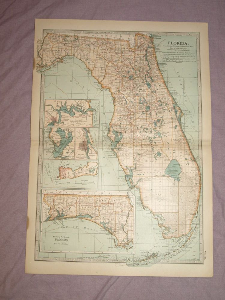 Map of Florida, 1903.