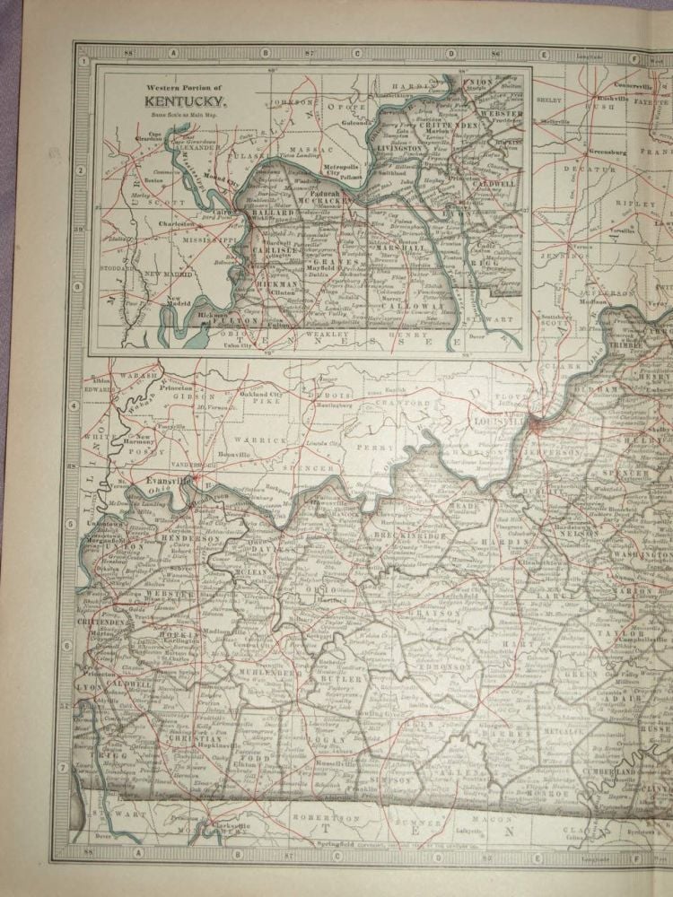 Map of Kentucky, 1903.