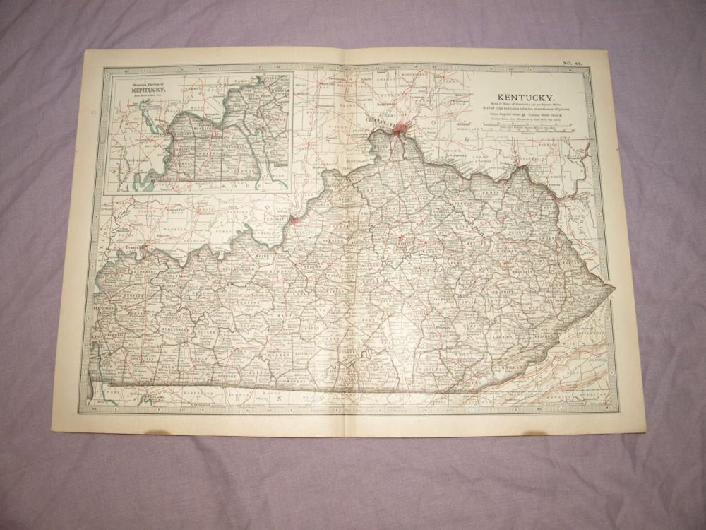 Map of Kentucky, 1903.
