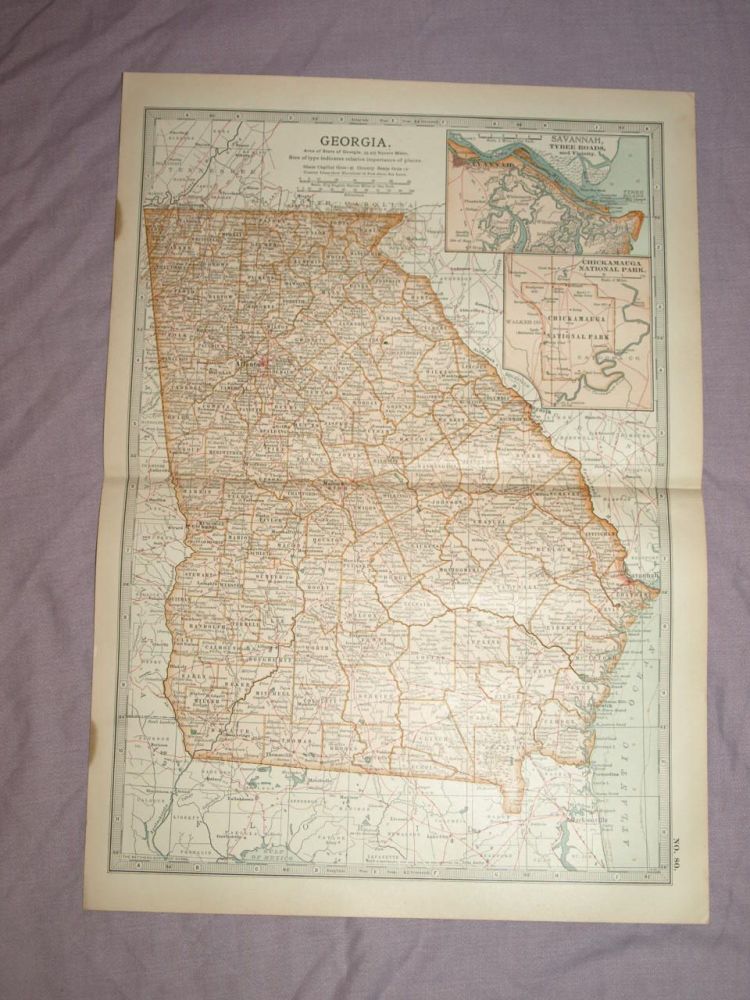 Map of Georgia, 1903.