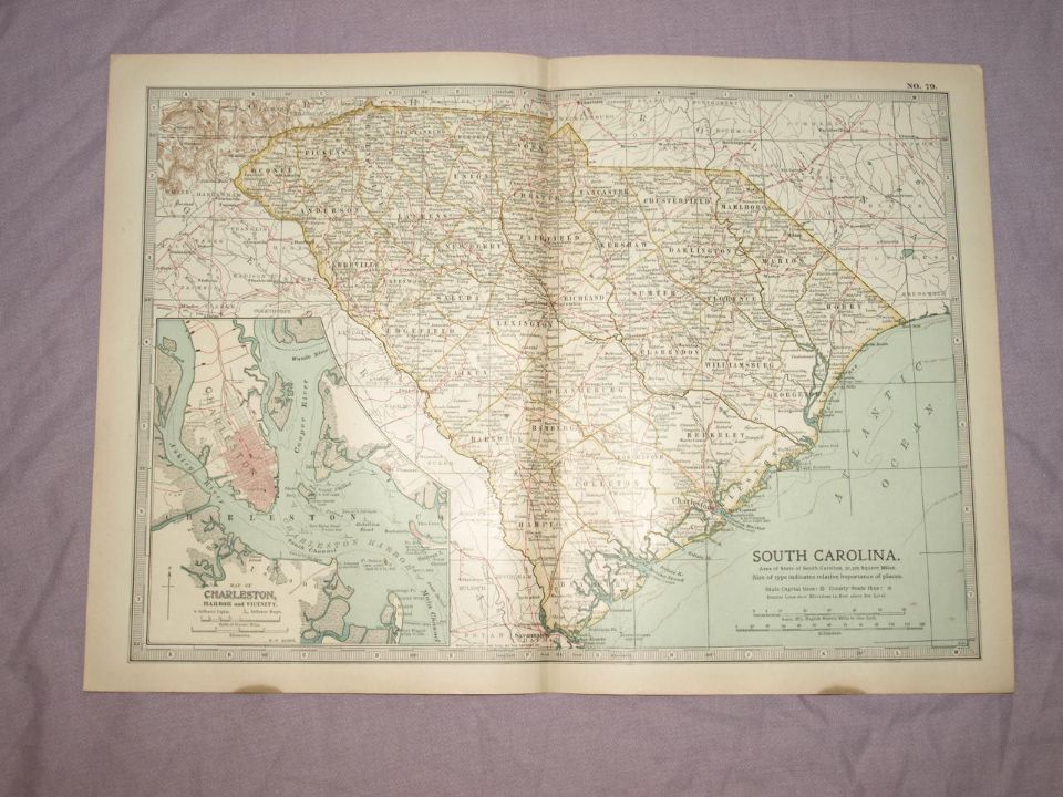 Map of South Carolina, 1903.