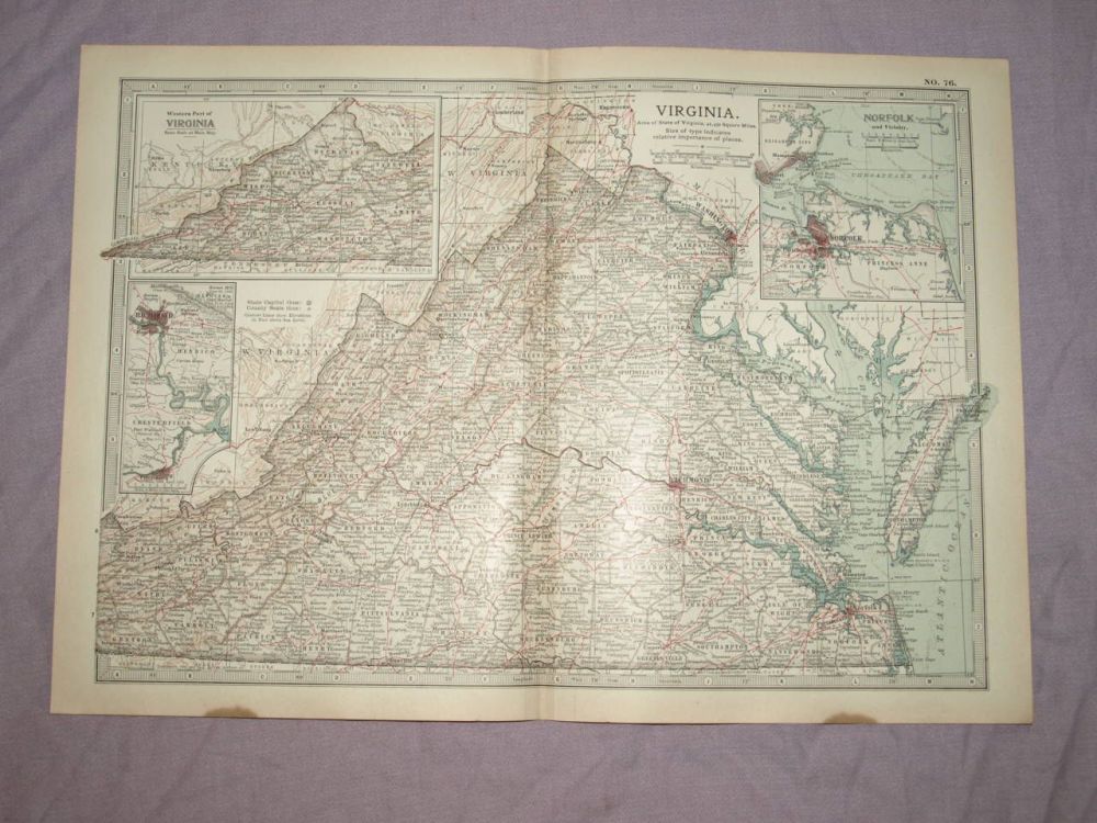 Map of Virginia, 1903.