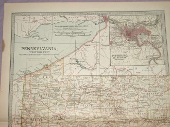 Map of Pennsylvania, Western Part, 1903. (2)