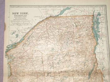 Map of New York, Northern and Eastern Part, 1903. (2)
