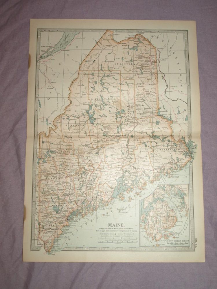 Map of Maine, 1903.