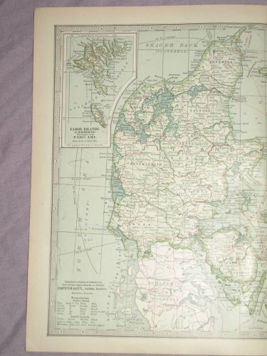 Map of Denmark and Iceland, 1903. (2)