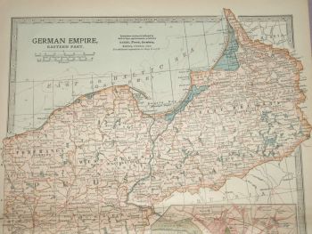 Map of German Empire, Eastern Part, 1903. (2)
