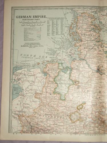 Map of German Empire, Northern Part, 1903. (2)