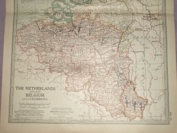Map of The Netherlands, Belgium and Luxemburg, 1903. (3)