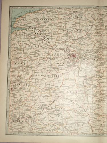 Map of France, North Central Portion, 1903. (2)