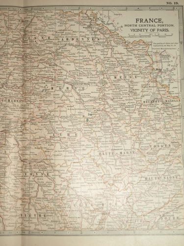 Map of France, North Central Portion, 1903. (3)